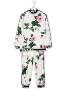 Dolce & Gabbana Kids спортивный костюм с цветочным принтом