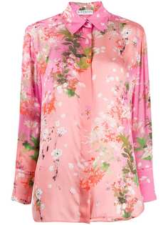 Givenchy рубашка с длинными рукавами и цветочным принтом