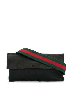 Gucci Pre-Owned поясная сумка Shelly Line с логотипом GG