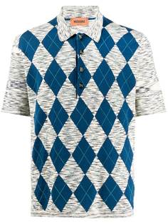 Missoni рубашка-поло с короткими рукавами и узором