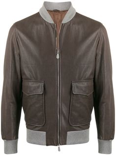 Eleventy бомбер с контрастной отделкой