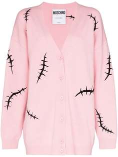 Moschino кардиган с вышивкой