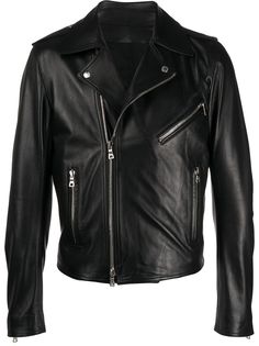 Balmain куртка с косой молнией