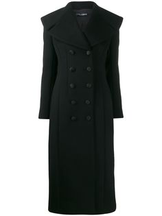 Dolce & Gabbana длинное пальто с крупными лацканами