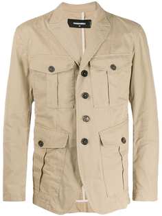 Dsquared2 куртка с карманами в стиле милитари