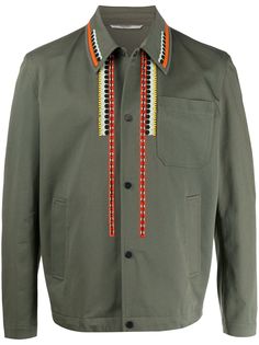 Valentino куртка-рубашка с вышивкой