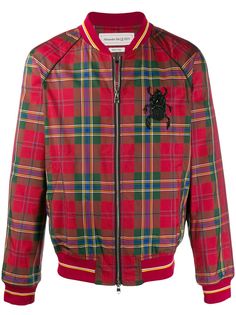 Alexander McQueen бомбер в шотландскую клетку