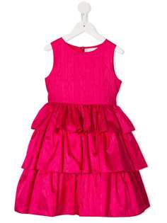 Oscar De La Renta Kids коктейльное ярусное платье