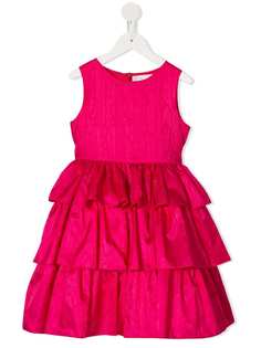 Oscar De La Renta Kids коктейльное ярусное платье