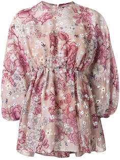 Biyan блузка оверсайз с цветочным принтом