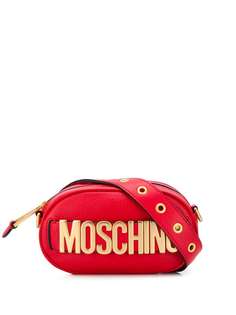 Moschino поясная сумка с металлическим логотипом