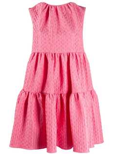 MSGM ярусное платье с геометричным узором