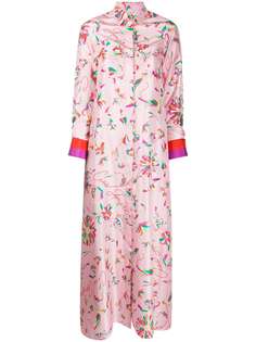 Giada Benincasa платье-рубашка макси с цветочным принтом