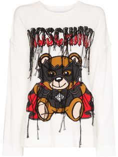 Moschino джемпер Dracula Teddy с логотипом