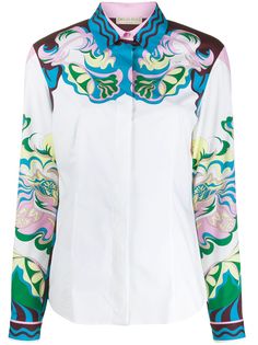 Emilio Pucci рубашка с абстрактным принтом