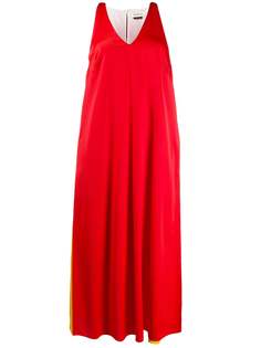 Mulberry платье-трапеция в стиле колор-блок с V-образным вырезом