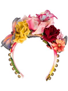 Dolce & Gabbana ободок с цветочным декором