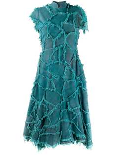 Charles Jeffrey Loverboy джинсовое платье с бахромой