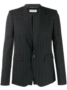 Saint Laurent блейзер в тонкую полоску