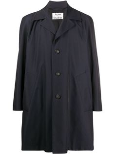 Acne Studios однобортное пальто свободного кроя