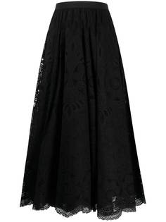 RED Valentino кружевная юбка с завышенной талией