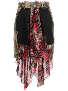 UNRAVEL PROJECT деконструированная юбка миди