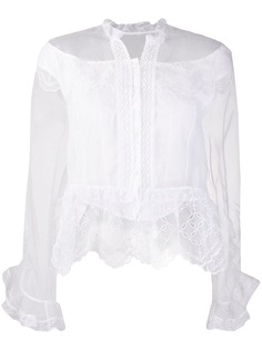 Ermanno Scervino полупрозрачная многослойная блузка