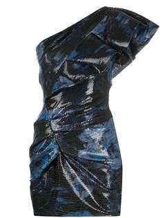 Alexandre Vauthier приталенное платье мини на одно плечо