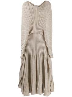 Stella McCartney длинное трикотажное платье с блестками