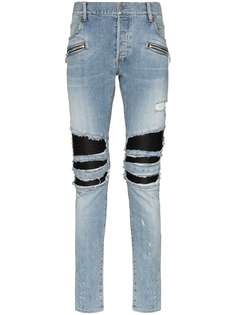 Balmain джинсы прямого кроя с эффектом потертости