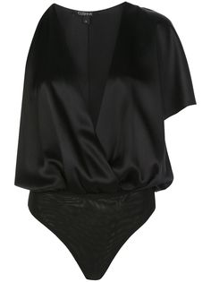 Cushnie блузка с V-образным вырезом и драпировкой