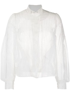 Simone Rocha блузка из тюля с пышными рукавами