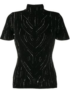 Ermanno Scervino трикотажный топ со стразами