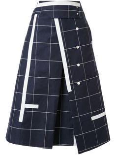 3.1 Phillip Lim юбка в клетку Windowpane