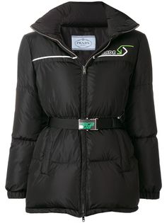 Prada пуховик с поясом