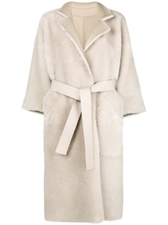 Rochas пальто с длинными рукавами и поясом