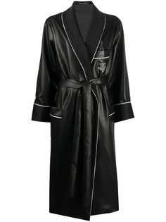 Ermanno Scervino пальто из искусственной кожи с поясом