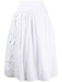 Rochas плиссированная юбка с запахом