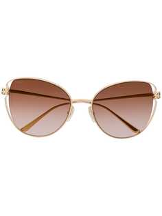 Cartier Eyewear солнцезащитные очки Panthère de Cartier в оправе бабочка