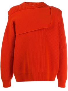 Bottega Veneta джемпер в рубчик с плетением Intrecciato