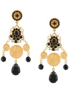 Dolce & Gabbana серьги с подвесками и гравировкой