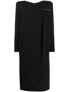Giorgio Armani многослойное платье миди