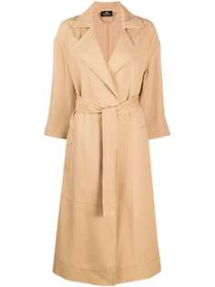 Elisabetta Franchi тренч с поясом