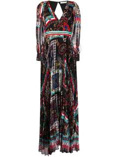 Alice+Olivia плиссированное платье макси Cheney