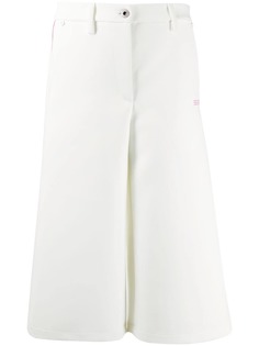 Off-White кюлоты с контрастными вставками