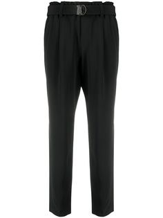 Brunello Cucinelli зауженные брюки с поясом