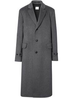Burberry однобортное пальто с воротником