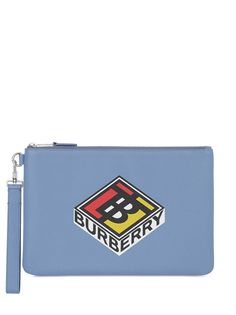 Burberry клатч с логотипом