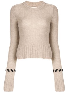 Khaite джемпер с контрастной декоративной строчкой