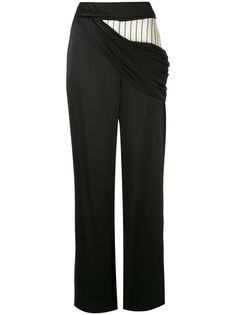 Monse атласные брюки с драпировкой
